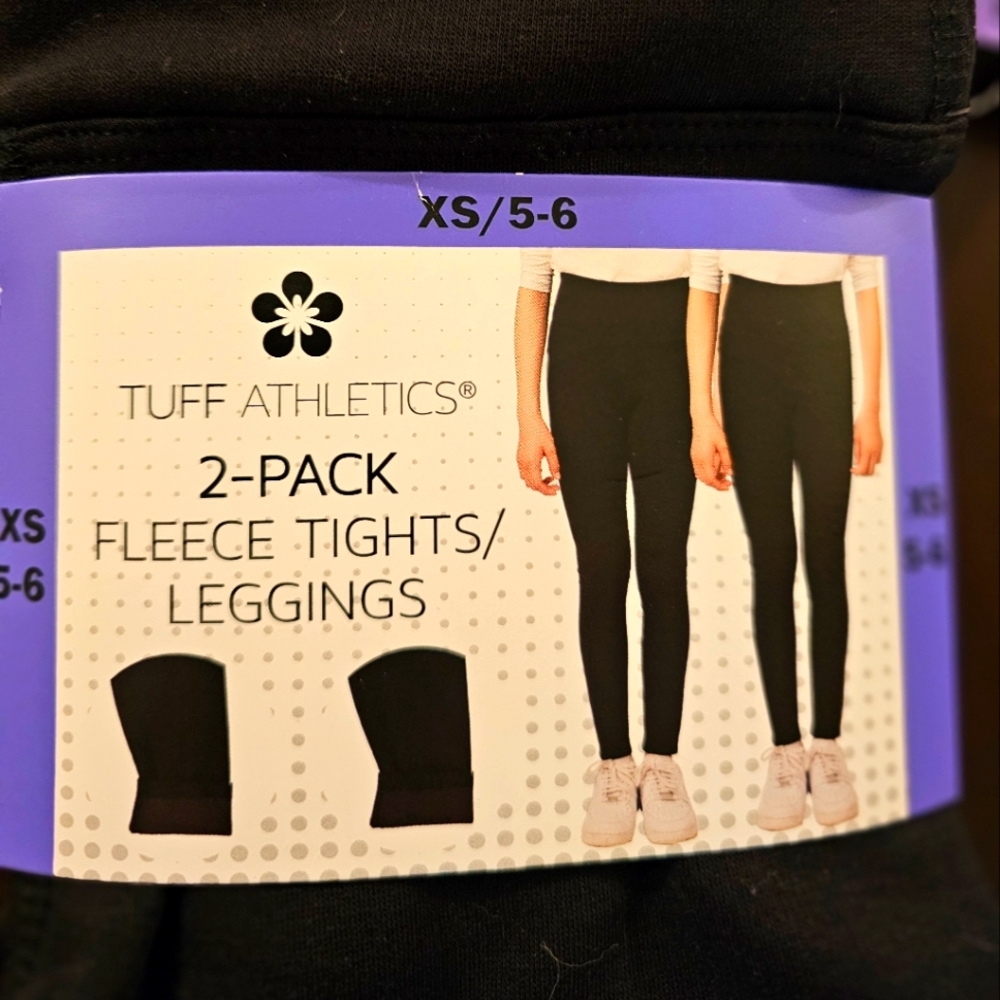 Tuff Athletics 2 pack fleece tights